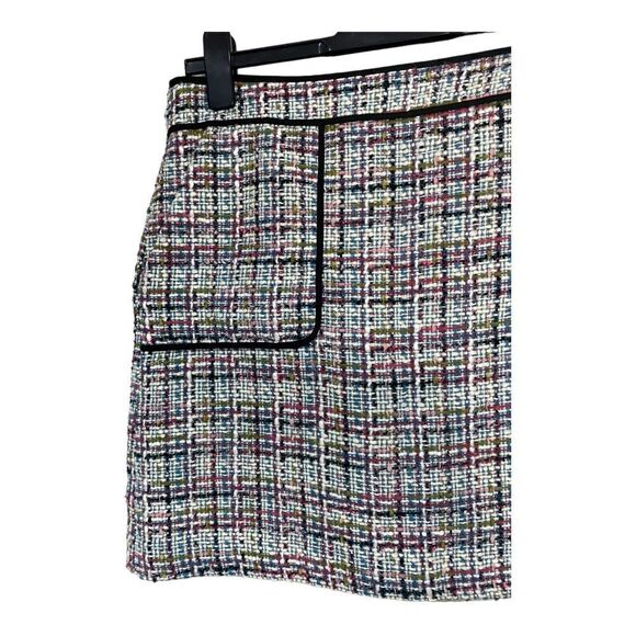 Ann Taylor LOFT Multicolor Tweed Skirt with Two Front Pockets - Picture 5 of 7